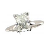 14k Gold 2.22 ct Radiant VS1 Lab Diamond Ring