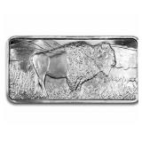 10 Ounce: Running Buffalo .999 Fine Silver Bar