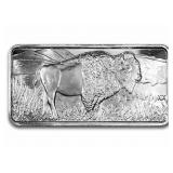 10 Ounce: Running Buffalo .999 Fine Silver Bar