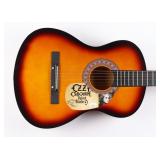 Autographed Ozzy Osbourne Acoustic Guitar