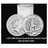 1 OZ Silver Great Britain Robin Hood