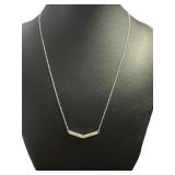 Brilliant Diamond Bar Designer Necklace