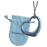 Tiffany & Co. Large Open Heart Necklace