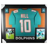 Autographed Tyreek Hill Custom Framed Jersey