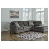 ASHLEY LONOKE 2-PIECE GUNMETAL SECTIONAL