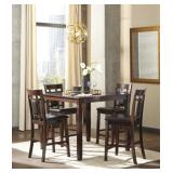 Ashley D384 Bennox 5 pc Counter Height Dining Set