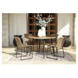 ASHLEY AMARIS 5PC OUTDOOR DINING TABLE & 4 CHAIRS