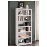 Ashley H777-17 Kanwyn Large White Bookcase