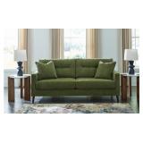 Ashley Bixler Contemporary Olive Sofa