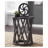 ASHLEY SHARZANE 22" ROUND END TABLE