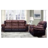 Home Elegance DBL Reclining Sofa & Love Seat