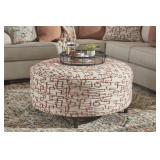 Ashley Round 37 x 37 Designer Ottoman