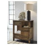 ASHLEY ROYBECK MODERN FARMHOUSE ACCENT CABINET