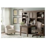 ASHLEY JANISMORE 6PC BOOKCASE WALL UNIT WITH DESK