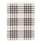 ASHLEY R405222 OLADON 5X7 IVORY & BLACK FLOOR RUG