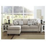 ASHLEY ABNEY CONTEMPORARY DRIFTWOOD SOFA CHAISE