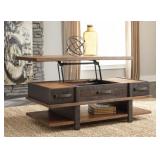 ASHLEY STANAH 48" LIFT-TOP TWO-TONE COFFEE TABLE