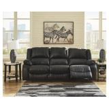 ASHLEY CALDERWELL BLACK POWER RECLINING SOFA