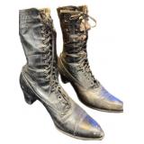 Antique Victorian Lace Up Ladies Boots