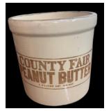 Vintage County Fair Peanut Butter Crock