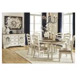 Ashley D743 Realyn Oval Table & 6 Chairs