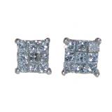 Princess Cut 1/5 ct Pave