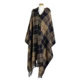 Burberry Nova Check Poncho W/ Hood