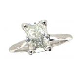 14k Gold 2.02 ct Radiant  Lab Diamond Ring