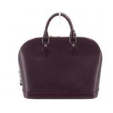 Louis Vuitton Plum Epi Alma Handbag