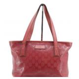 Gucci GG Supreme Dark Pink PVC Handbag