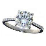 14kt Gold 2.46 ct Round Brilliant Diamond Ring