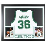 Autographed Marcus Smart Custom Framed Jersey