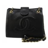 CHANEL Logo Chain Shoulder Bag