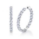 10k Gold Brilliant 4.00 ct VS Lab Diamond Earrings