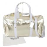 Versace Gold & White Duffel Bag