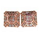 Stunning 1.00 ct Chocolate Diamond Earrings