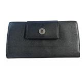 BVLGARI BLACK LEATHER B ZERO 1 LONG WALLET