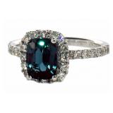 14k Gold 2.32 ct Alexandrite & Diamond Ring