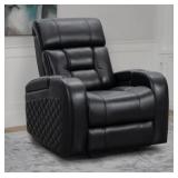 Bronston Leather PWR Recliner w/ADJ Head Rest