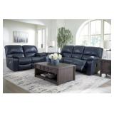 Ashley Leesworth Leather Power Sofa & Love Seat