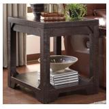 ASHLEY ROGNESS RUSTIC BROWN END TABLE