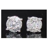 Brilliant 1/2 ct Diamond Designer Earrings