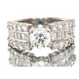 Platinum 2.02 ct Natural Diamond Ring