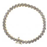 Brilliant 1.00 ct Diamond Tennis Bracelet