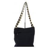 Ferragamo Vala Navy Layered Tote Handbag