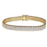 Brilliant 2.00 ct Diamond Chevron Bracelet