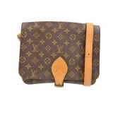 LOUIS VUITTON BROWN MONOGRAM CARTOCHIER SHOULDER