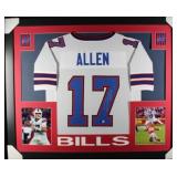 Autographed Josh Allen Framed Jersey