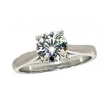 14k Gold 1.19 ct Round Brilliant Lab Diamond Ring