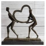 ORIGINAL FRANCISI ABSTRACT DEVOTED BRONZE